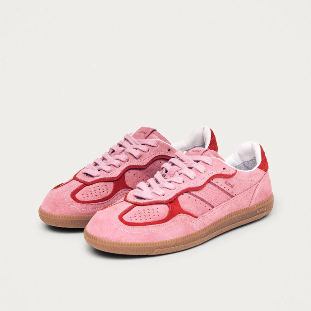 ALOHAS Pink and Red Retro-Inspired Sneakers new